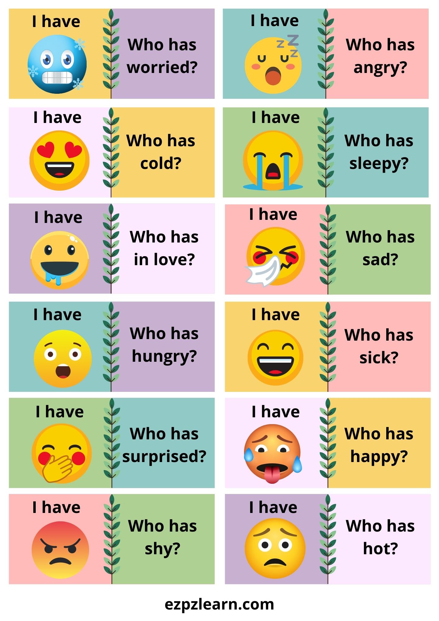 Feelings Who Has Game